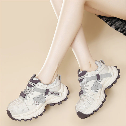 Women's Contrast Color Sweet Cool Spring Shell Toe Men's Shoes