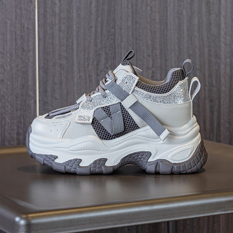 Women's Heightened Daddy Platform Small Versatile Fashion Sports Casual Shoes