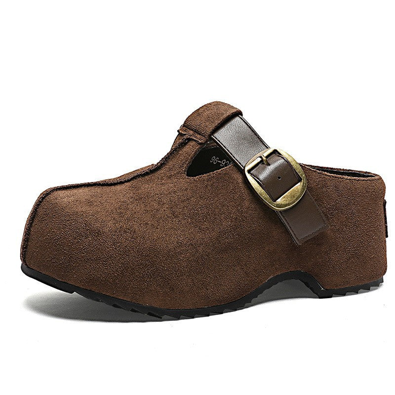 Women's Mori Style Height Increasing Insole Retro Platform Closed Toe Women's Sports Shoes