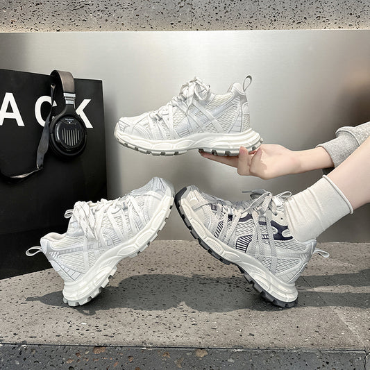 Women's Height Increasing Insole Dad Spring Breathable Women's Sports Shoes