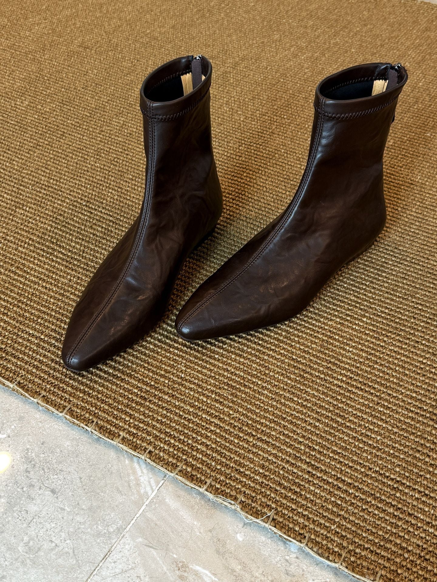 Women's Version French Style Temperament Korean Wedge Women's Leather Boots