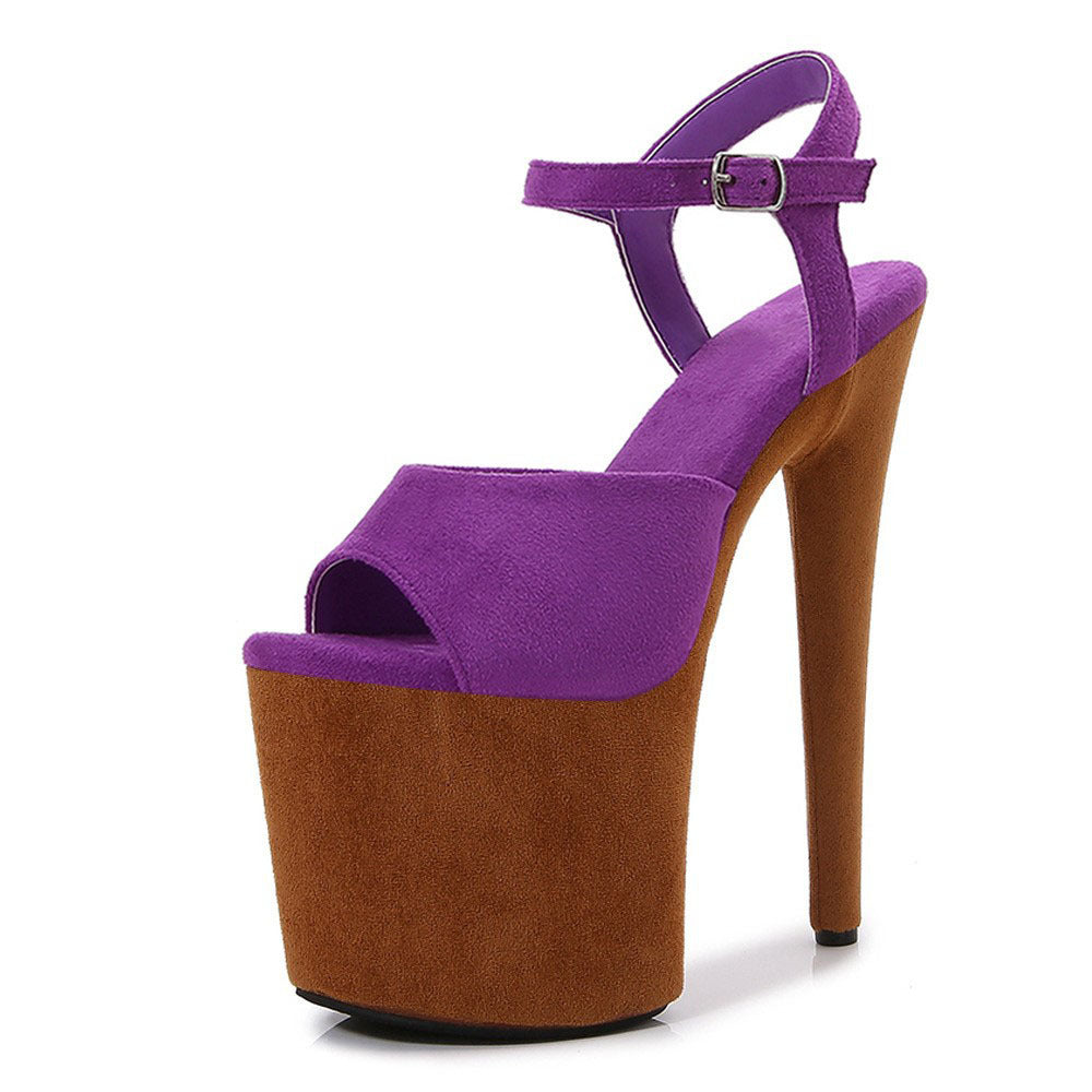 Country Comfortable Fashion Model Catwalk Show Banquet High Heeled Sandals