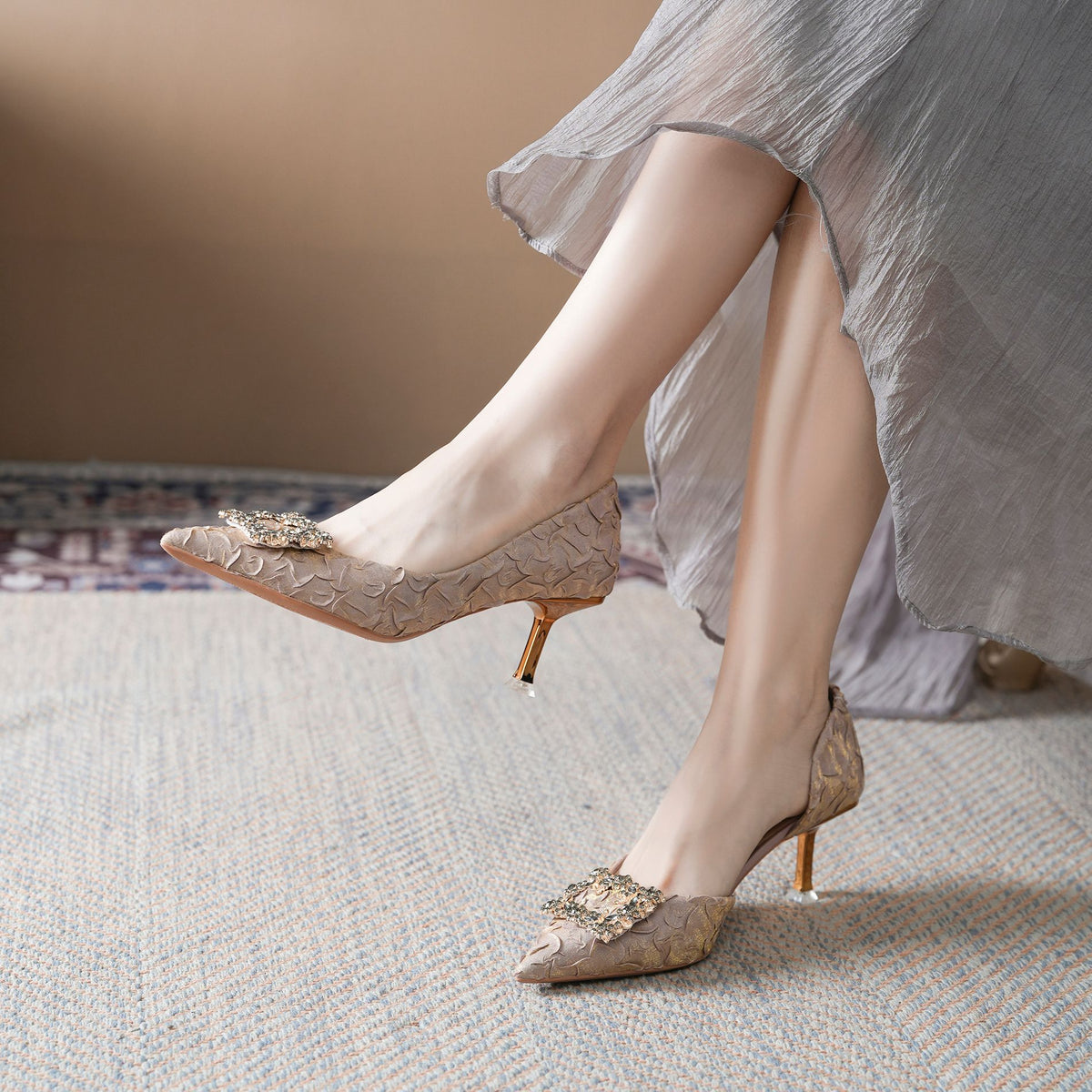 Women's Sense Classic Style Side Empty Stiletto Not Heels