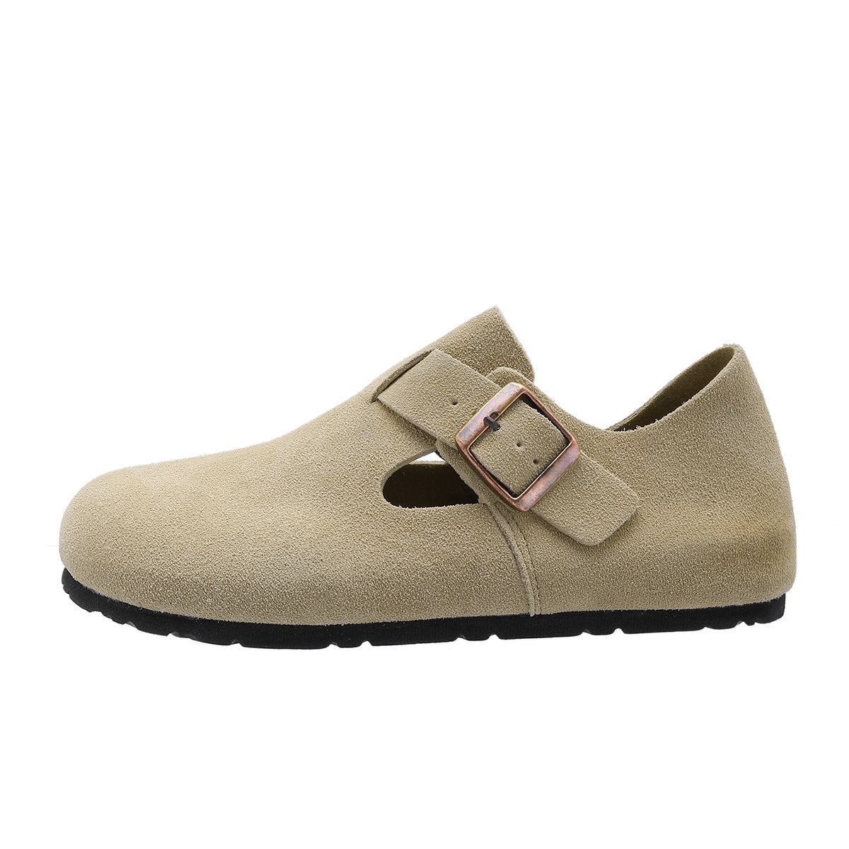 Women's & Men's Cow Suede All-inclusive Cork Platform Height Increasing Women's Casual Shoes