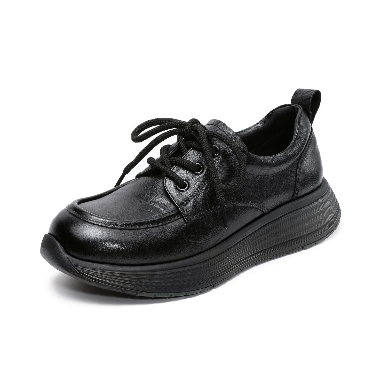 Women's Soft Bottom Wedge Platform Retro Genuine Casual Shoes