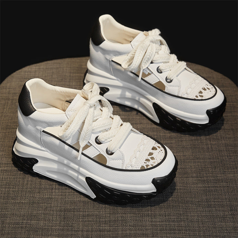 Women's Dad Summer Retro Lightweight Height Increasing Insole Sandals