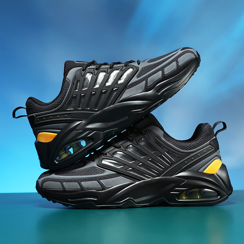 Men's Flying Woven Summer Breathable Increased Running Trend Super Popular Daddy Men's Sports Shoes