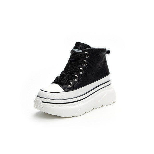 Women's Platform Spring Skate Hidden White Small Women's Sports Shoes