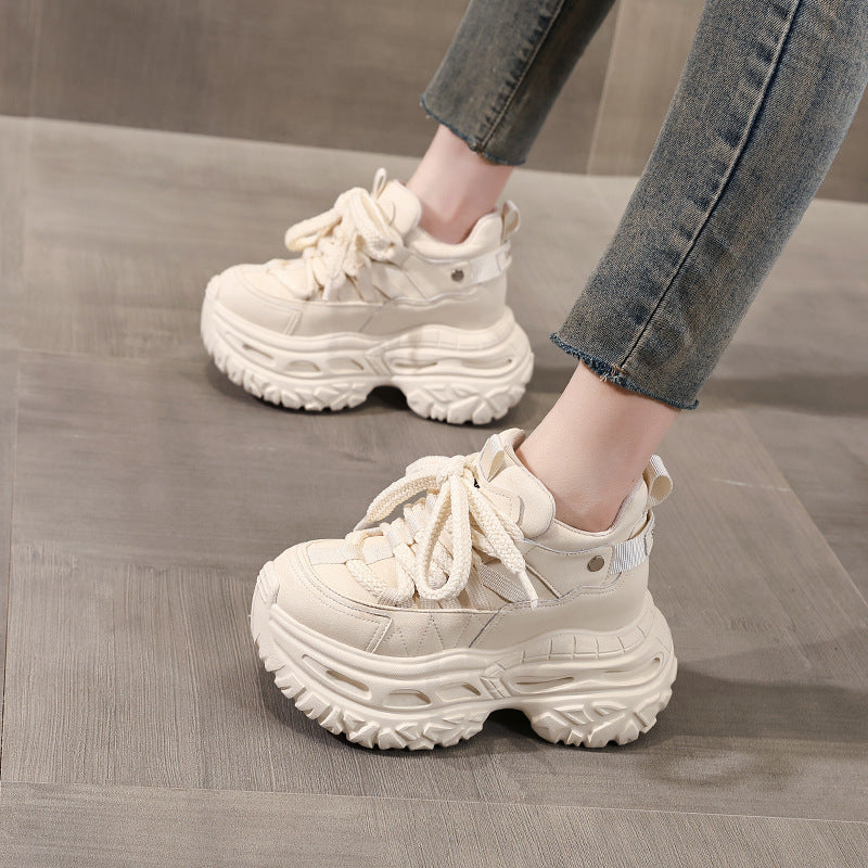 Women's Increasing Insole Dad Autumn Muffin Soft Casual Shoes
