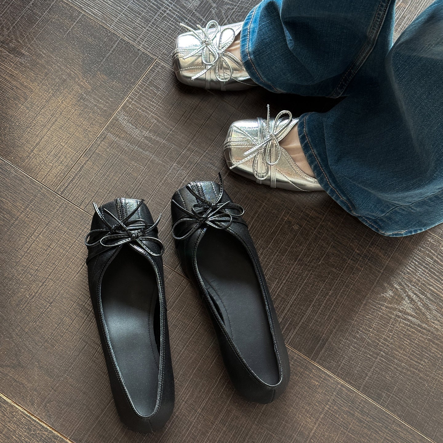 Women's Ballet Flat Sheepskin Korean Style Versatile Special Interest Light Luxury Women's Fashion Shoes