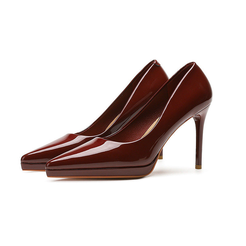 Women's Waterproof Platform High Autumn Pointed Stiletto Heels