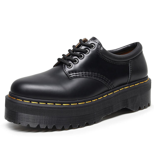 Women's Punk Low-cut Genuine British Round Head Boots