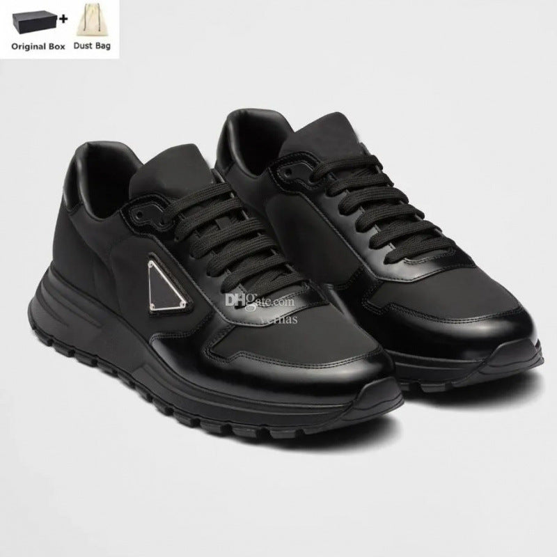 Summer Trendy Low Cut Cowhide Joint Business Leisure Tourist Men's Sports Shoes