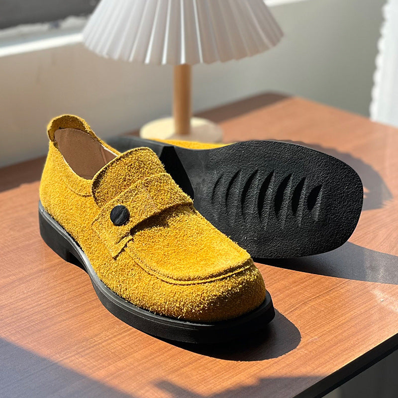 Men's Business Fashion Commuting Cover Slip-on Lazy Men's Casual Leather Shoes