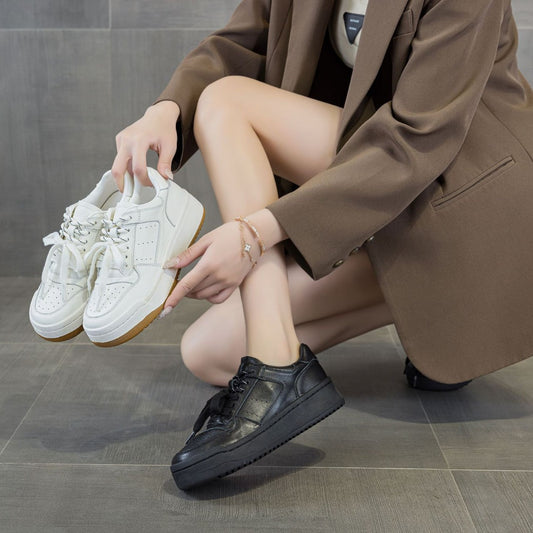 Fashion Autumn White Comfort Board Platform Women's Casual Shoes