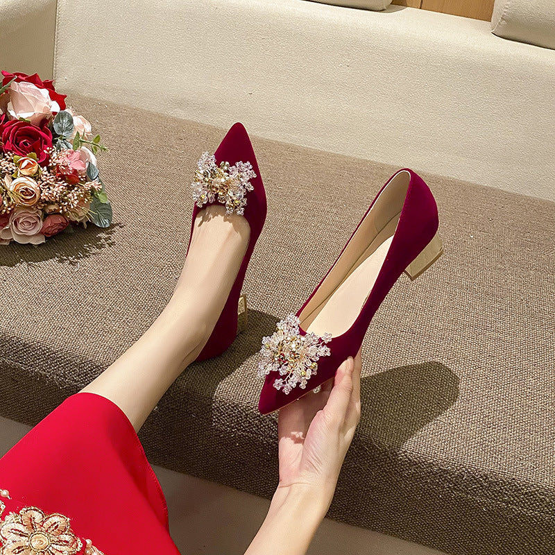 Wedding Main Dress Plus Size Wide Fat Women's Fashion Shoes