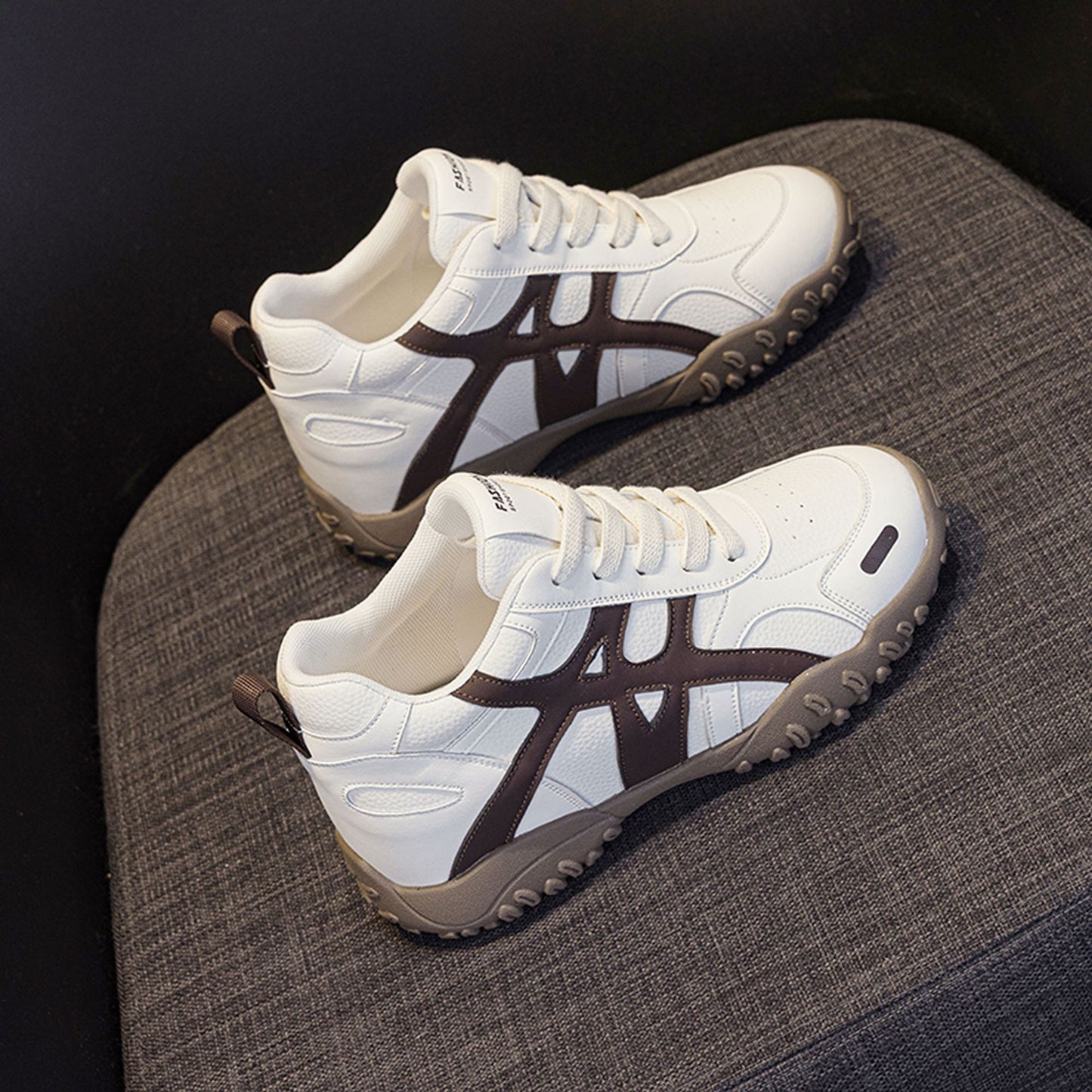 Women's Sports Breathable Mesh White Height Increasing Women's Casual Shoes