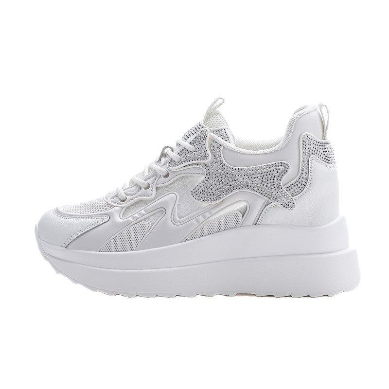 Women's Bottom Height Increasing Insole Fashion Exercise Men's Shoes