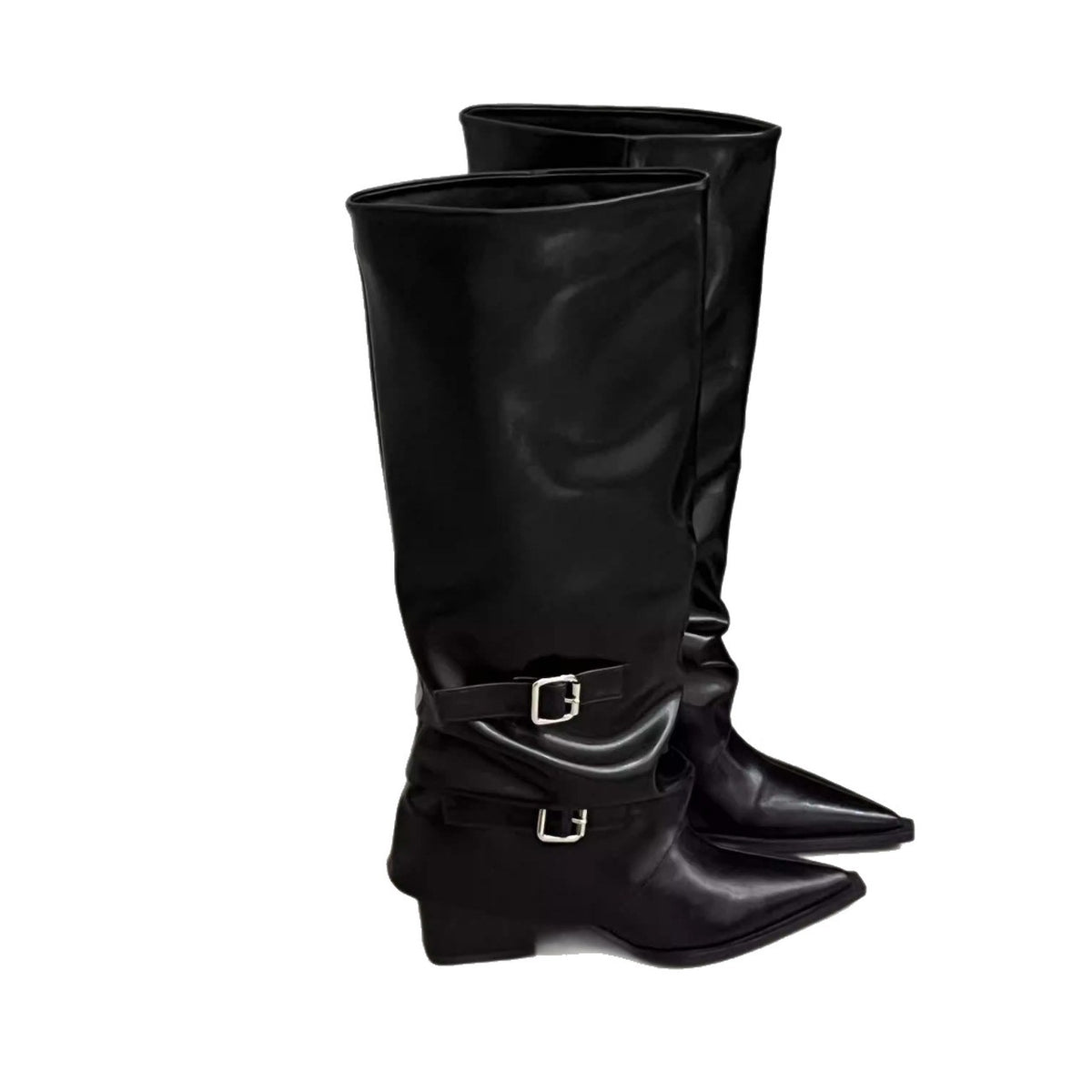 Women's Pointed Brown Tall Knight Spring Pantyhose Long Men's Shoes