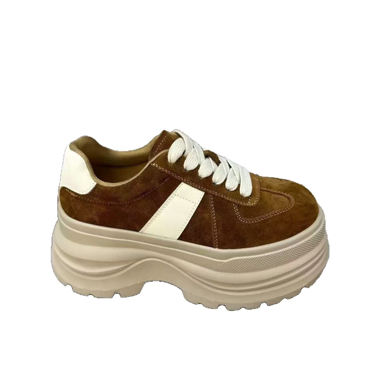 Layer Frosted Comfortable Platform Elevator Wild Board Women's Sports Shoes