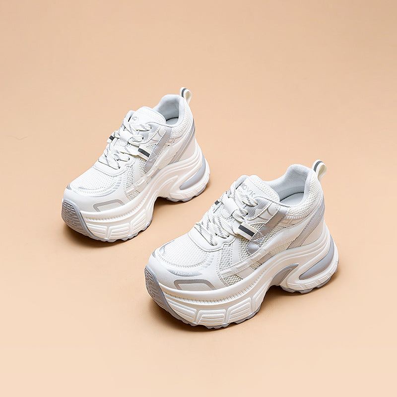 Women's Bottom Heightened Daddy Outer Wear Spring Sports Casual Shoes