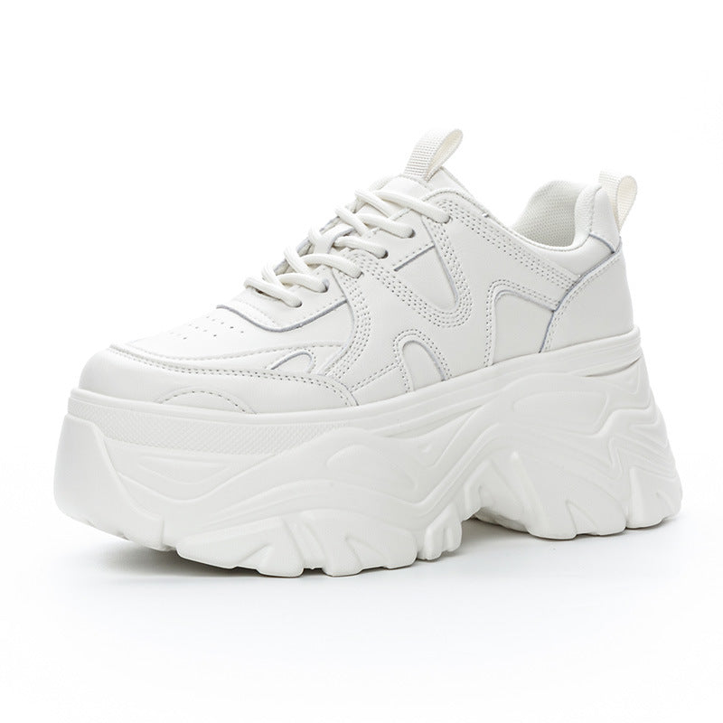 Women's Dad Spring Thick Sole Increased Breathable Sports Women's Casual Shoes