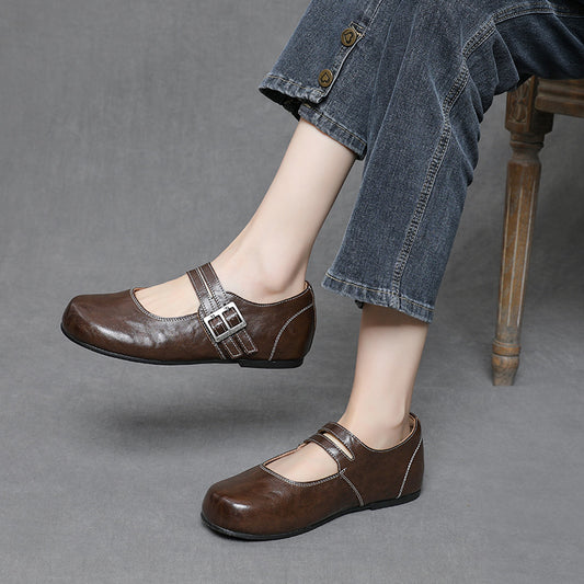 Women's Spring Fashion Flat Comfort Lightweight Mary Heels
