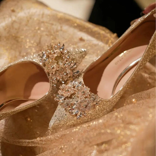 Women's Wedding Single Bride Affordable Luxury Style High-grade Women's Fashion Shoes