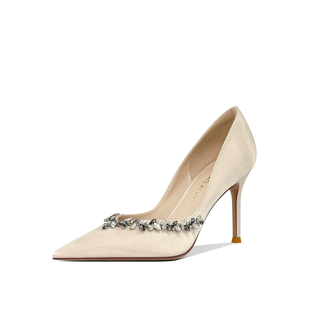 Beautiful Temperament Wild Satin High Not Tired Pointed Shallow Women's Fashion Shoes