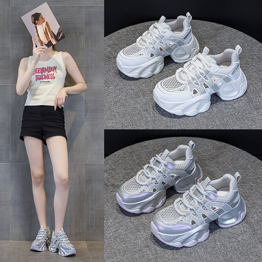 Rhinestone Starry Sky Sports Platform Dad Female Summer Women's Casual Shoes