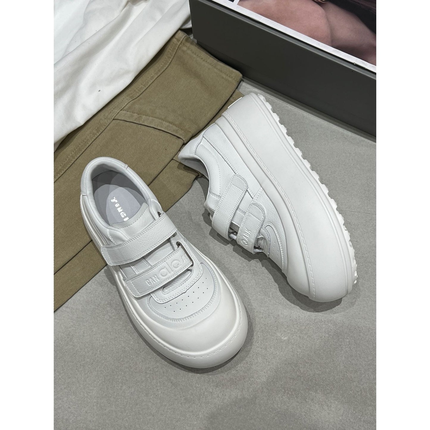 Women's Spring Velcro Thick Sole Increased Comfort Sports Casual Shoes