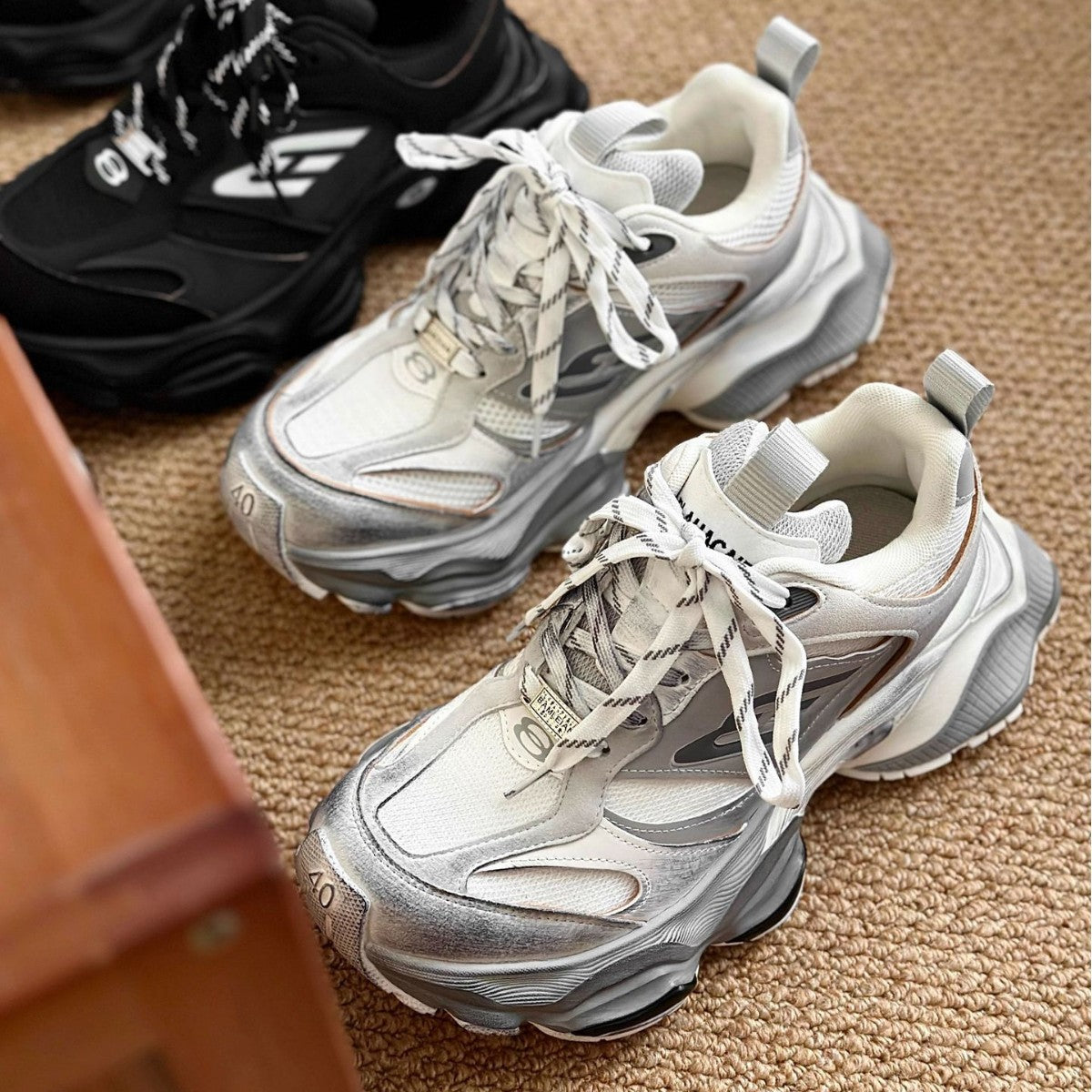 Women's & Men's Dad Paris Model Style Platform Height Increasing Men's Sports Shoes