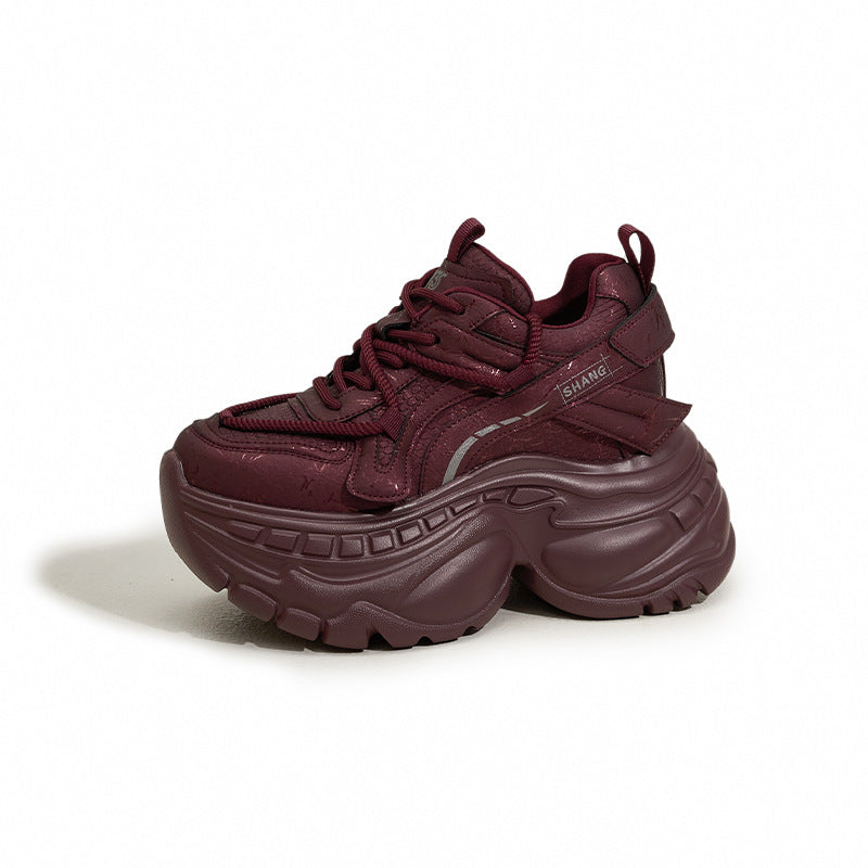 Women's Dad Fashionable Cool Thick Bottom Small Height Increasing Women's Sports Shoes