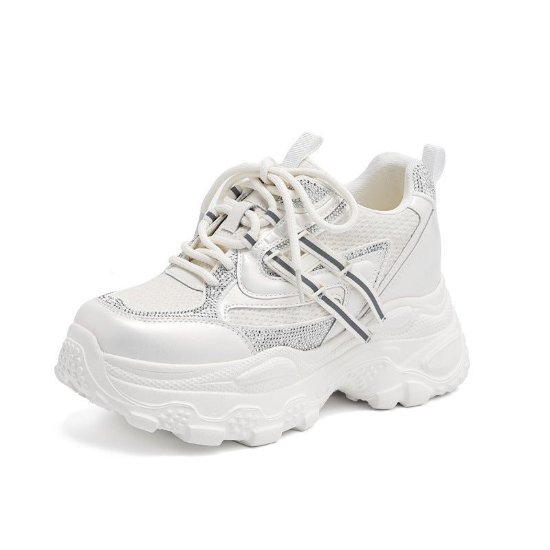 Stylish Live Mesh Breathable Platform Dad Sports Casual Shoes