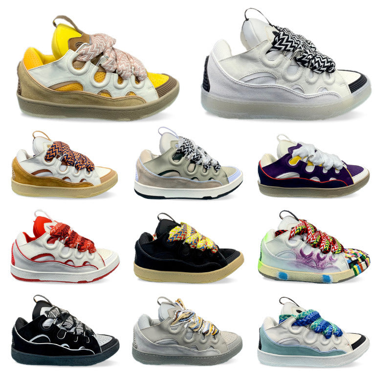 Trendy Bread Platform Lace Up Daddy German Women's Casual Shoes