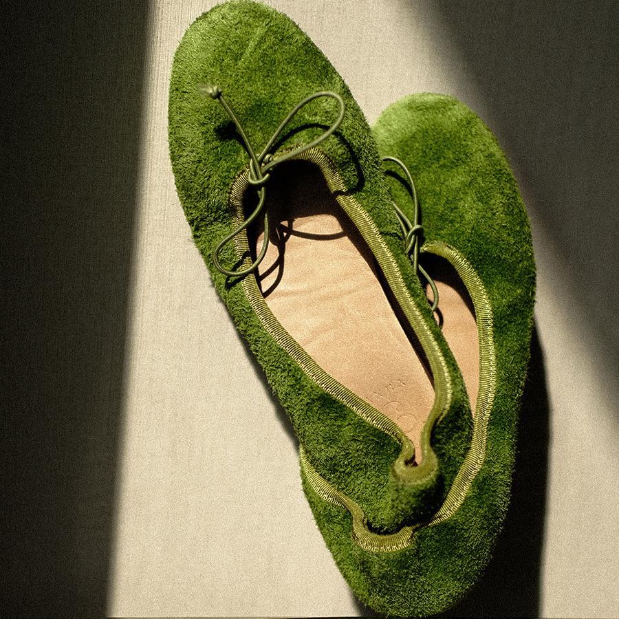 Women's Cowhide Ballet Flat Spring French Style Vintage Mary Jane Round Women's Fashion Shoes