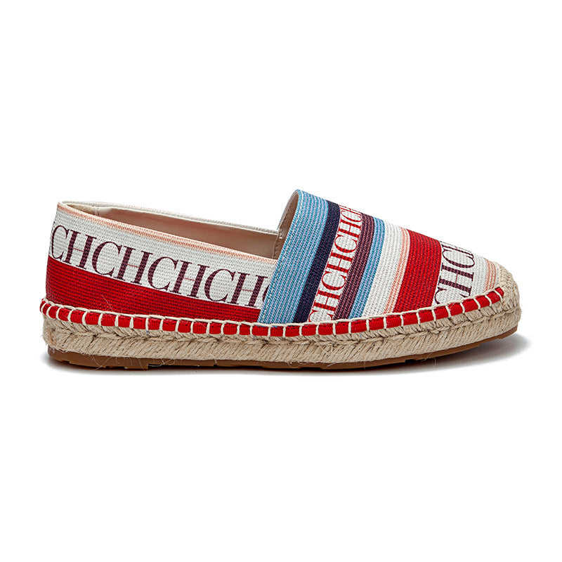 Women's Fisherman Thick Bottom For Outdoors Letter Side Fashion Solid Color Women's Casual Shoes
