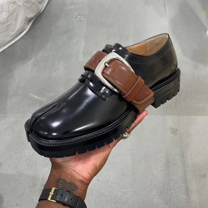 Women's Niche British Style Contrast Color Platform Height Women's Casual Shoes
