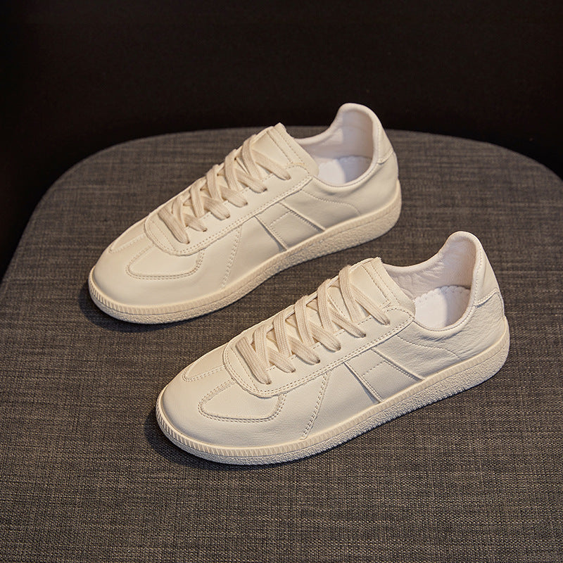 Women's Summer White Thick Bottom Breathable Genuine Men's Shoes