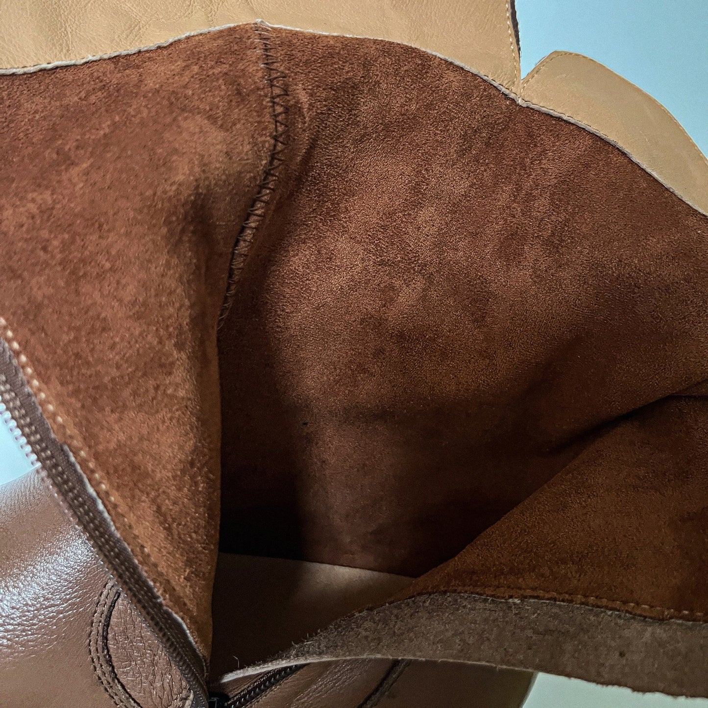 Women's Flat First Layer Cowhide Retro Round Boots