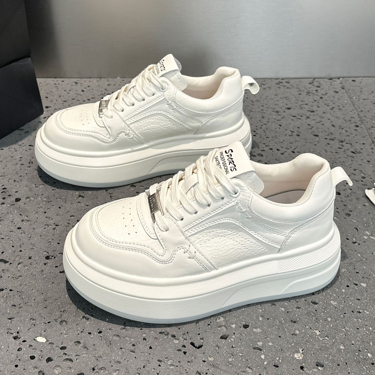 Women's Platform White Autumn Lightweight Soft Sole Women's Sports Shoes