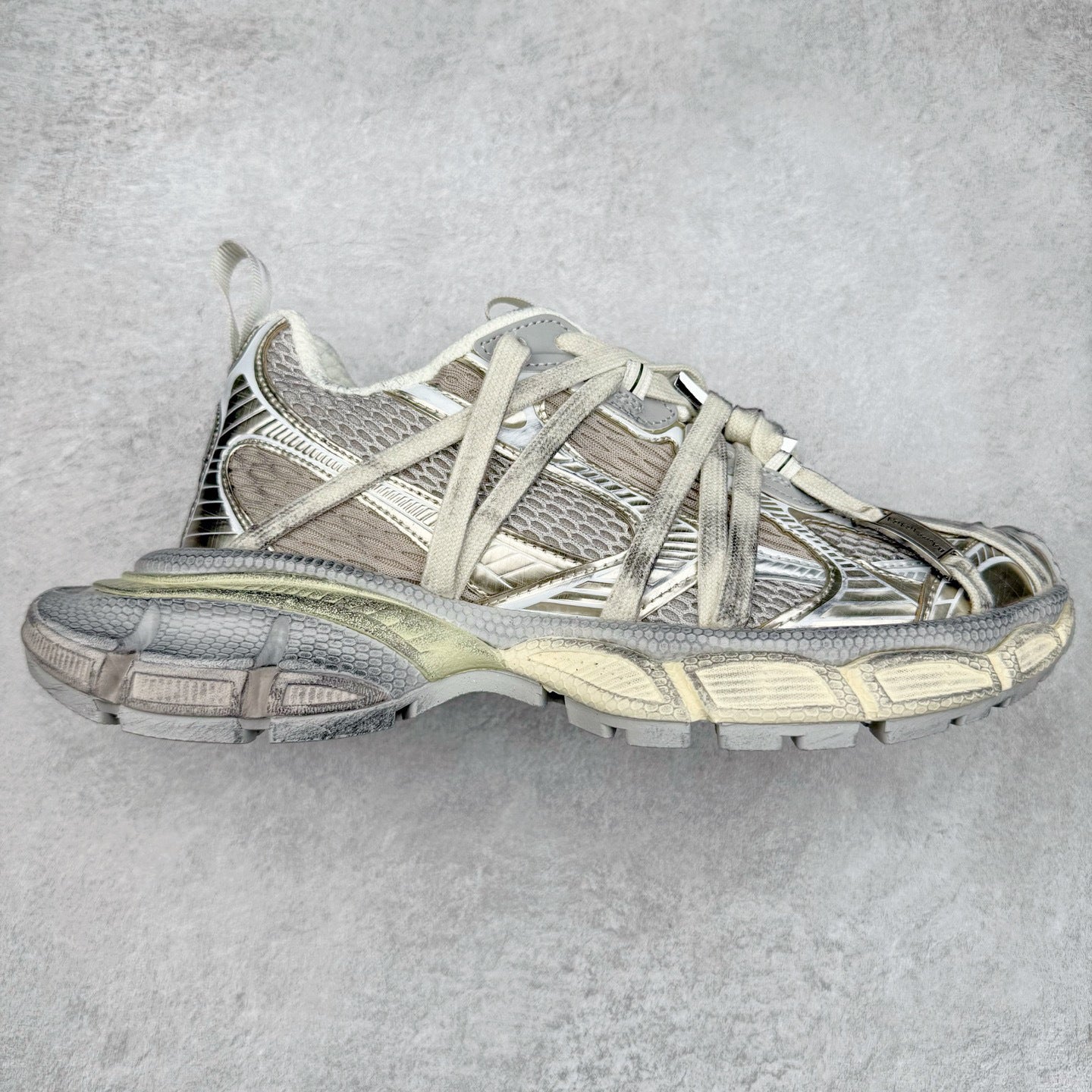Gao Ding Paris Mesh Breathable Catwalk Retro Heightened Distressed Dirty Men's Sports Shoes