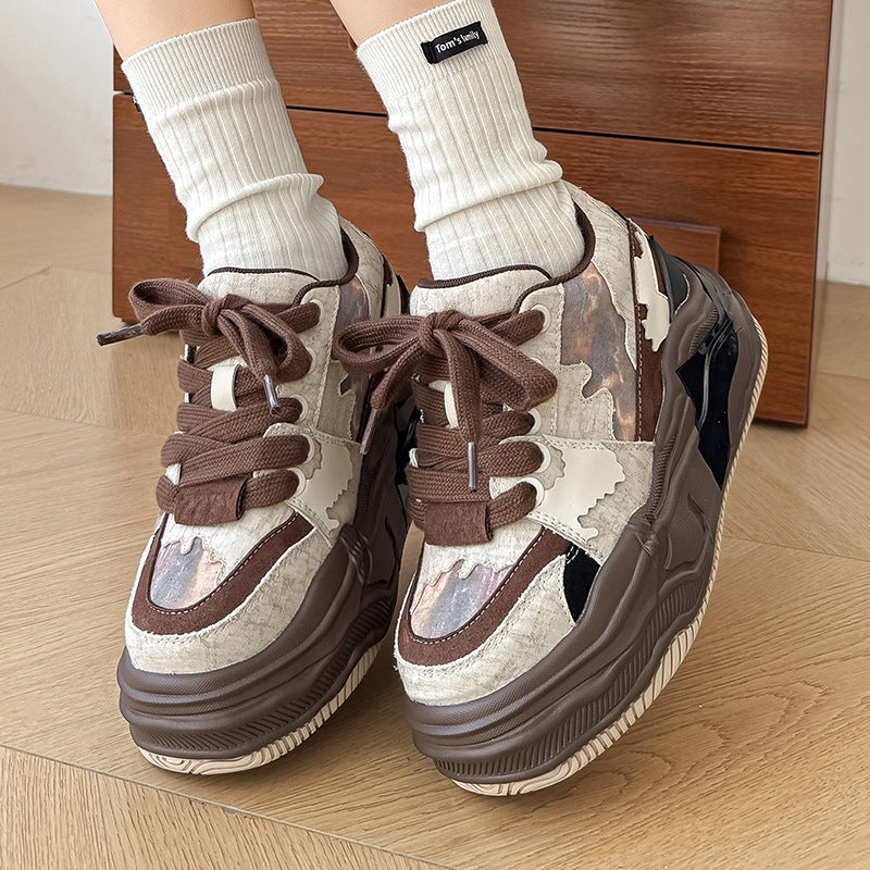 Increasing Insole Hot Cloud Fashion Thick-soled Couple Casual Shoes