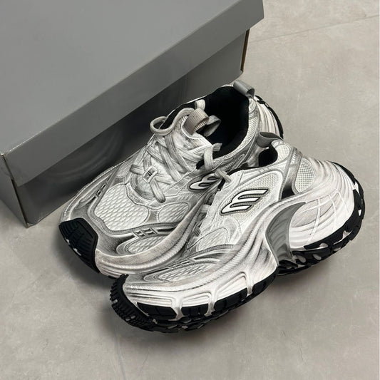 Women's & Men's Paris Dad Distressed Dirty Thick Bottom Increased Catwalk Retro Lovers Men's Sports Shoes