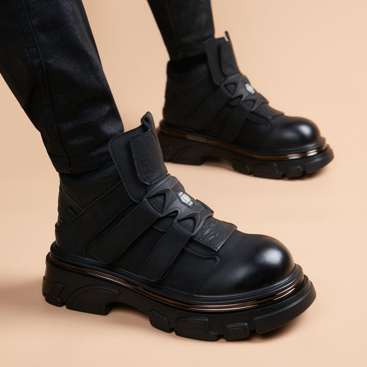 Men's Style Velcro Versatile Increased Punk Thick Boots