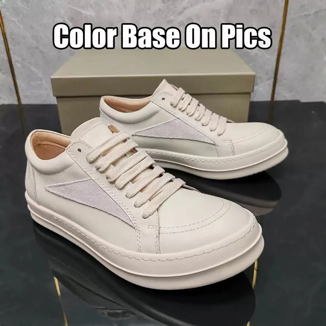 Platform Height Increasing Round Toe High Version Comfortable Casual Shoes