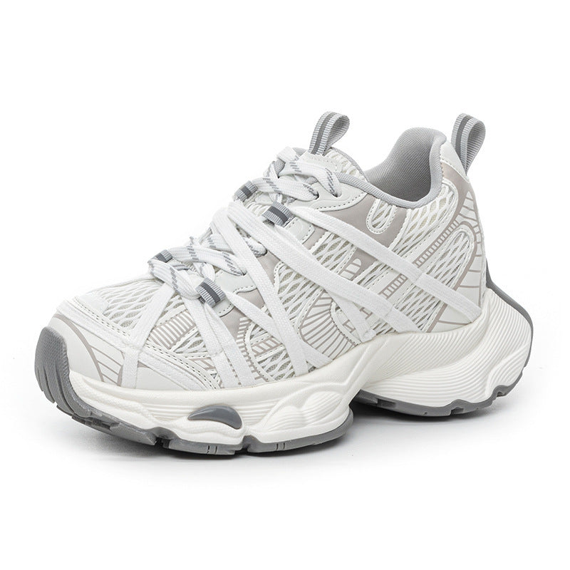 Women's Increasing Insole Dad Small Mesh Feet Sports Casual Shoes