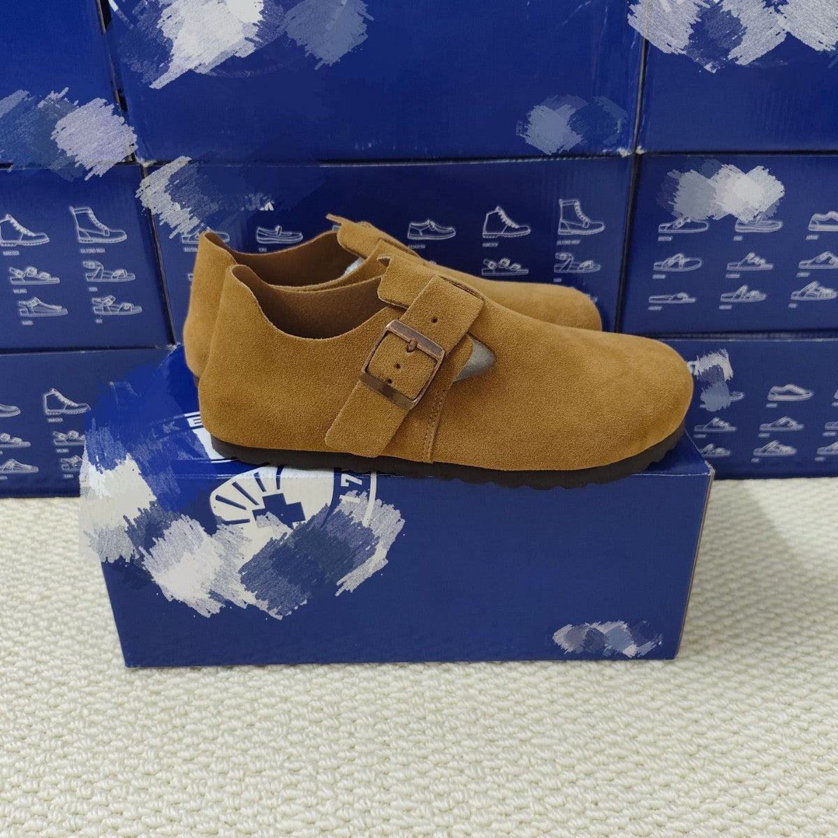 Genuine Cowhide Pure Source Retro Comfort All Inclusive Women's Casual Shoes