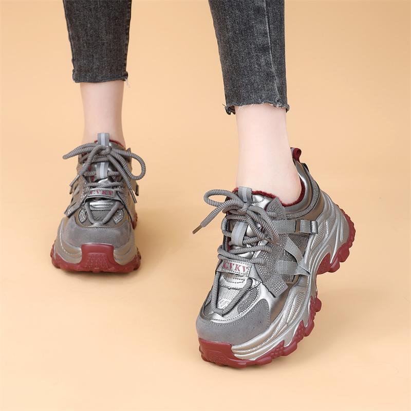 Women's Running Shock Absorption Lightweight Platform Make Your Feet Look Women's Sports Shoes
