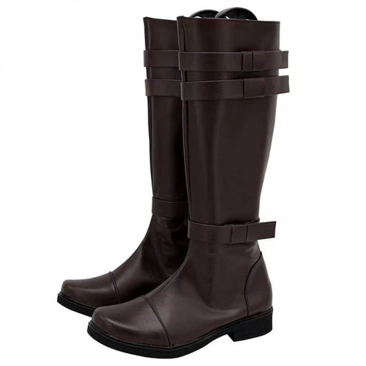 Men's Round Toe Low Size Knight Boots